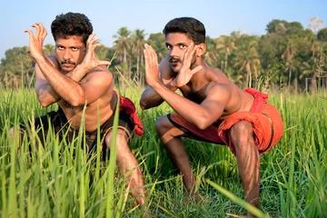 Fotobehang Vechtsport Kalarippayat, indian ancient martial art of Kerala
