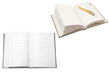 account book and note book