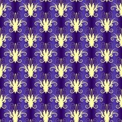 Violet seamless floral pattern (vector)