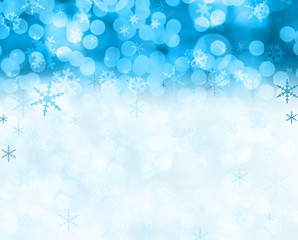 Christmas snow scene