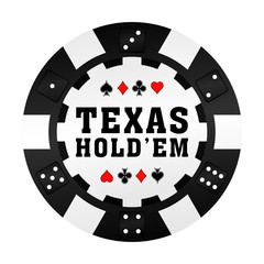 Fototapeta premium Texas Holdem Pokerchip Vektor