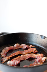 Bacon in a Cast Iron Pan