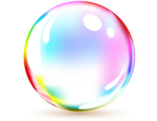 Vector of multicolored bubble