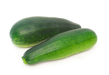 fresh zucchini isolated on white
