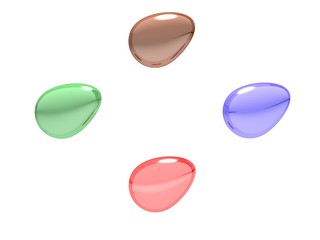 abstract glass stones