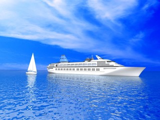 Fototapeta na wymiar luxury yachts