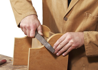 carpenter at work detail