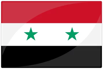 Crédence de cuisine en verre imprimé moyen-Orient drapeau glassy syrie syria flag