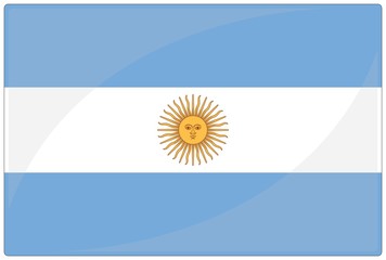 drapeau glassy argentine argentina flag - obrazy, fototapety, plakaty