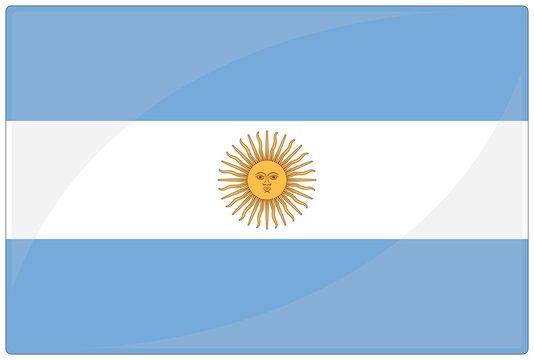 drapeau glassy argentine argentina flag