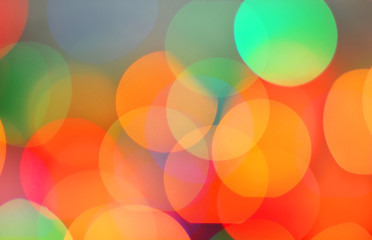 Blurred colourful lights at the background