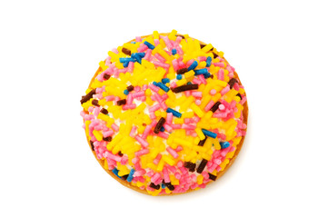 Cup cake stacks isolated on the white background