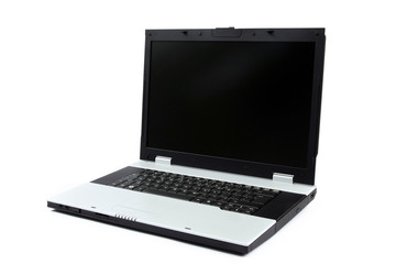 modern laptop isolated on white background