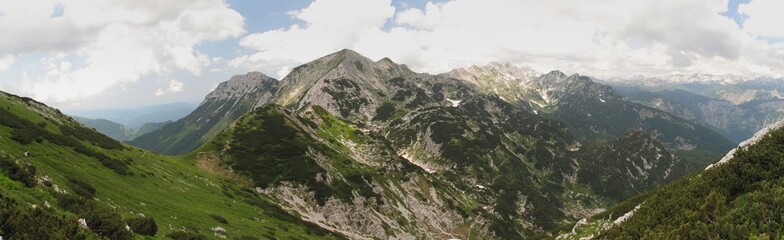 Fototapeta na wymiar north view from Vogel - Triglav national park
