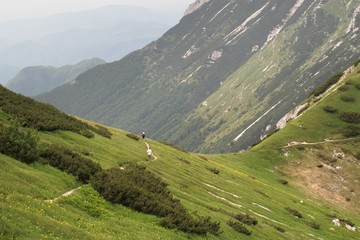 saddle Vratce above Bohinj lake in Triglav national park