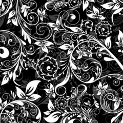 Floral abstract pattern, vector