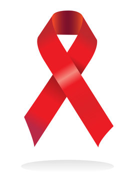 red ribbon to support research on hiv