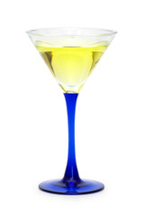 Cocktail isolated on the white background
