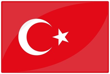 drapeau glassy turquie turkey flag