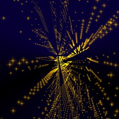 yellow blue halo background