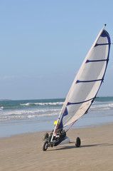 Fototapeta premium Char à voile à Penthièvre