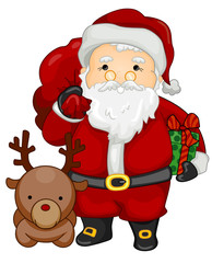 Santa Claus and Reindeer