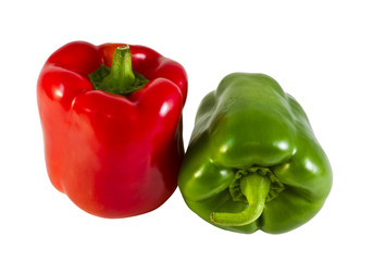 red and green peppers