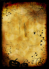 Grunge burned halloween background
