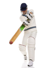 Cricketer playing ashot - 17932303