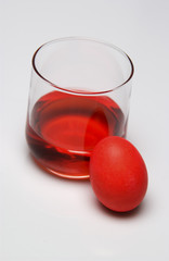 Dyeing Easter eggs