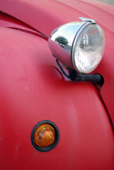 Detail of a classic old car