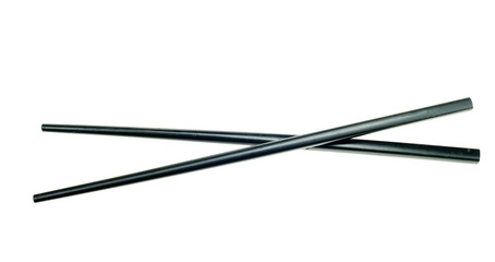black chop sticks isolated