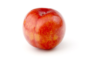 Plum isolated on white background.