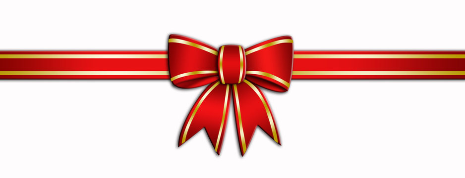 Red Christmas bow