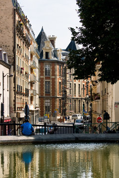 Le canal Saint-Martin à Paris
