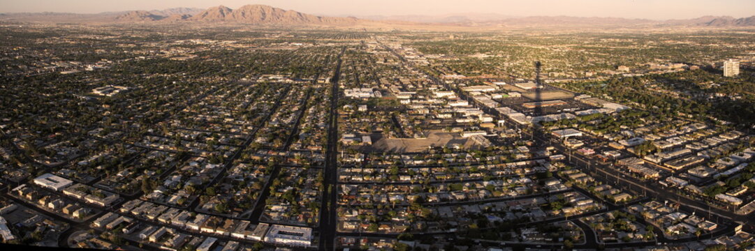 panoramic view of las vegas from the top