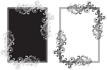 Black and white frames