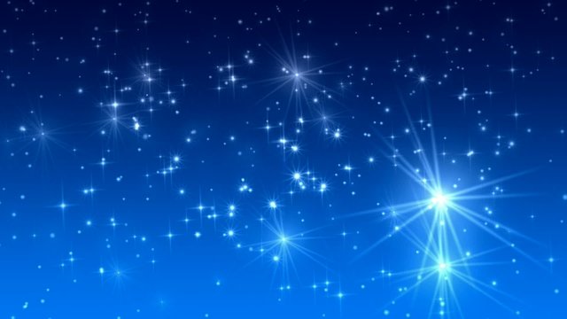 Weihnachten Sternenhimmel blau 1080
