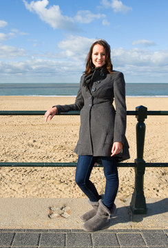 Woman on the beach