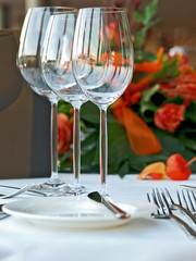 gedeckter tisch