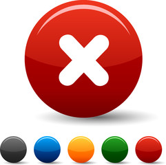 Cross icon set. Vector illustration