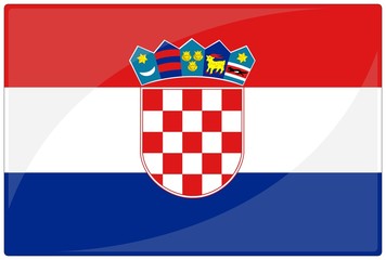 drapeau glassy croatie croatia flag © DomLortha