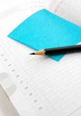 Note book with sticker