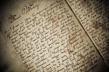 Altes handschriftliches Manuskript - 17950546