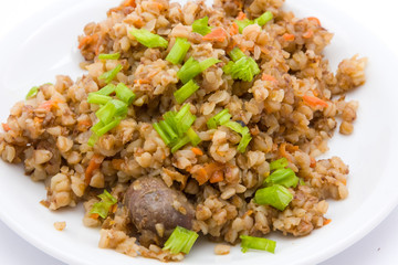 Boiled buckwheat