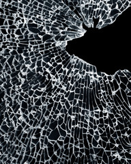 pattern of cracked glass