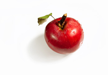 Red apple isolated on white
