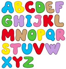 Cartoon alphabet