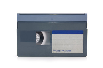 video tape with empty label