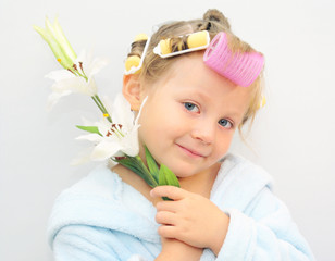 Blumen, Mädchen. © Allisija